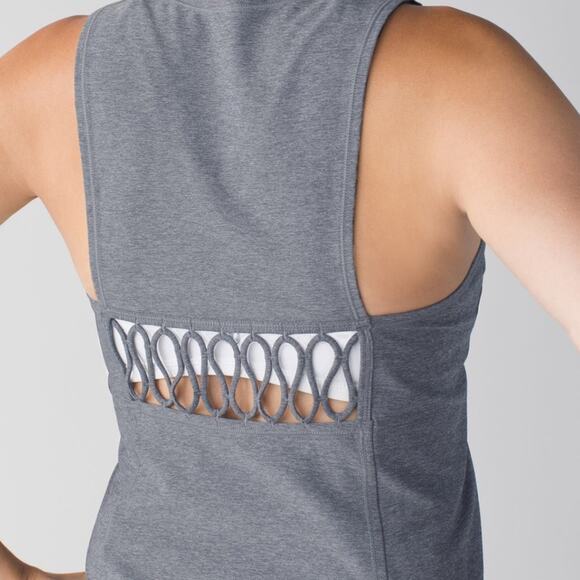 Lululemon Sweaty Or Not Tank Top Gray - Picture 3 of 9